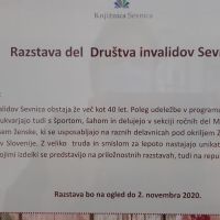 Razstava izdelkov invalidov DI Sevnica